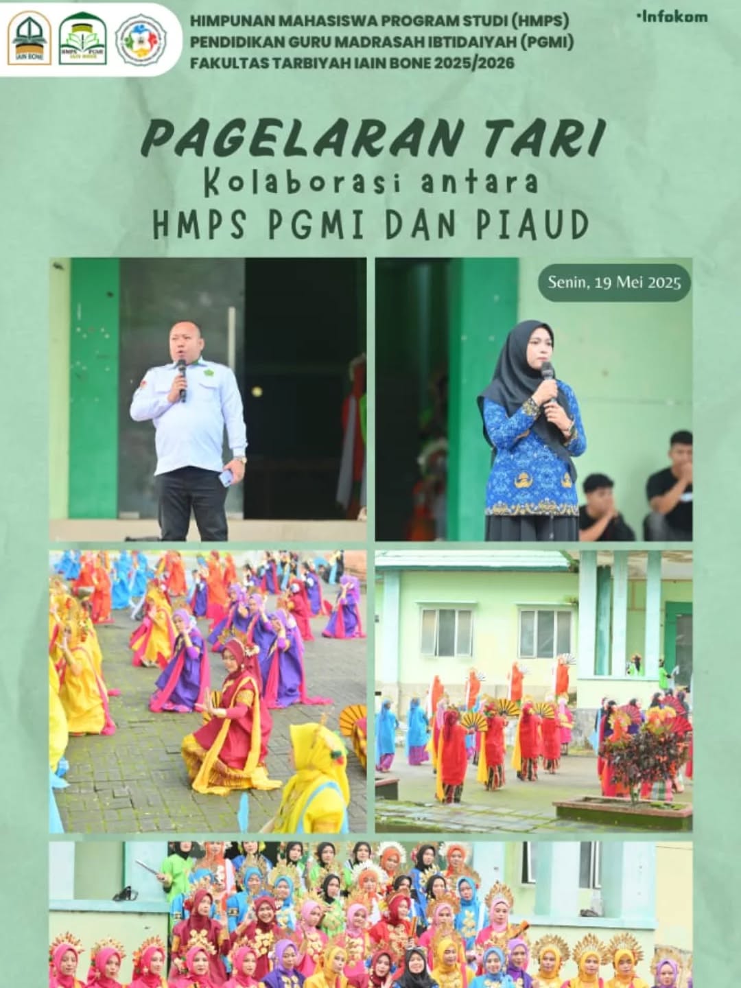 Pagelaran Tari Kalaborasi HMPS PGMI dan PIAUD